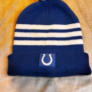 NFL Blue and White Striped Kids Beanie